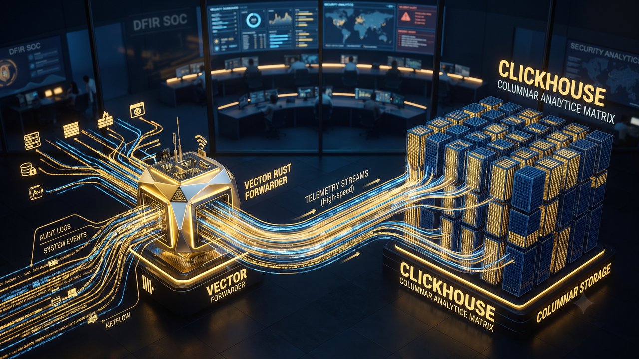 High-Throughput Linux Audit Logging with Vector & ClickHouse DFIR Pipeline