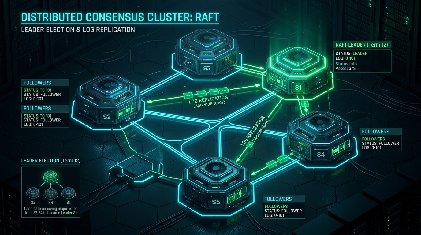 Distributed Consensus Deep-Dive: Raft, Multi-Paxos & Leaderless Quorum Systems