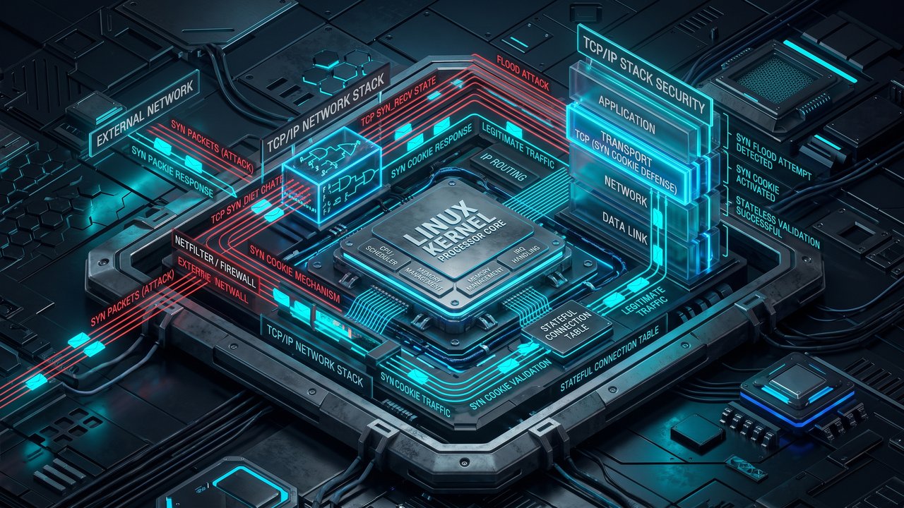 Linux Kernel Sysctl Hardening: Securing TCP/IP Network Stack against SYN Floods