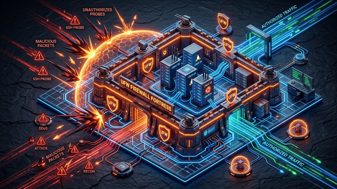UFW Firewall Hardening: Advanced Rate Limiting & Default-Deny Security Blueprint