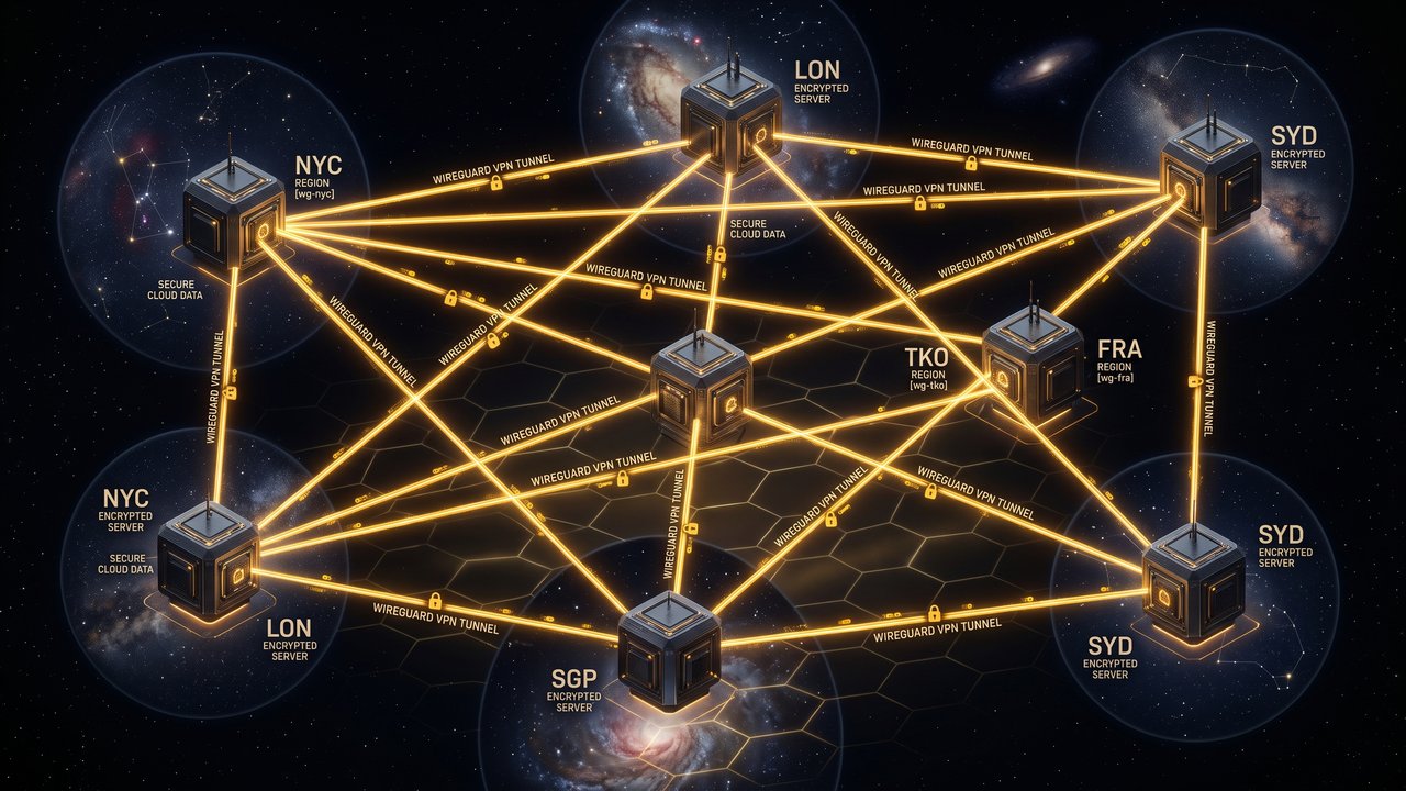 Securing VPS Infrastructure with WireGuard Mesh VPN Tunnels & Strict Firewall Rules
